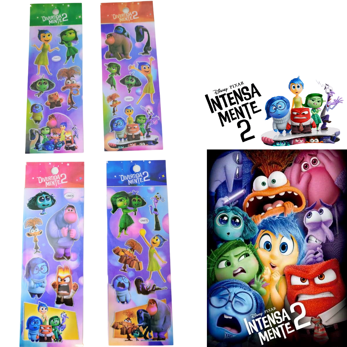 Plancha de Stickers * INTENSAMENTE 2 *