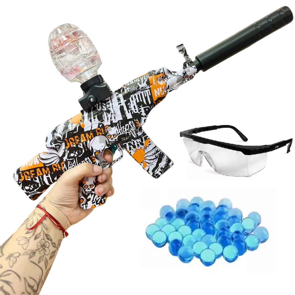 Ametralladora HIDROGEL * G950 * Arma Juguete (Dispara Pelotitas de Hidro Gel) + Lentes Batería Recargable Incluida
