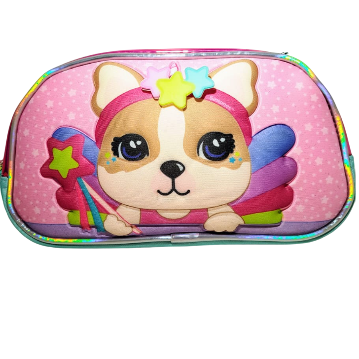 CARTUCHERAS *PERRITOS SIMONES* CRESKO GRANDE 1 CIERRE MUSHI