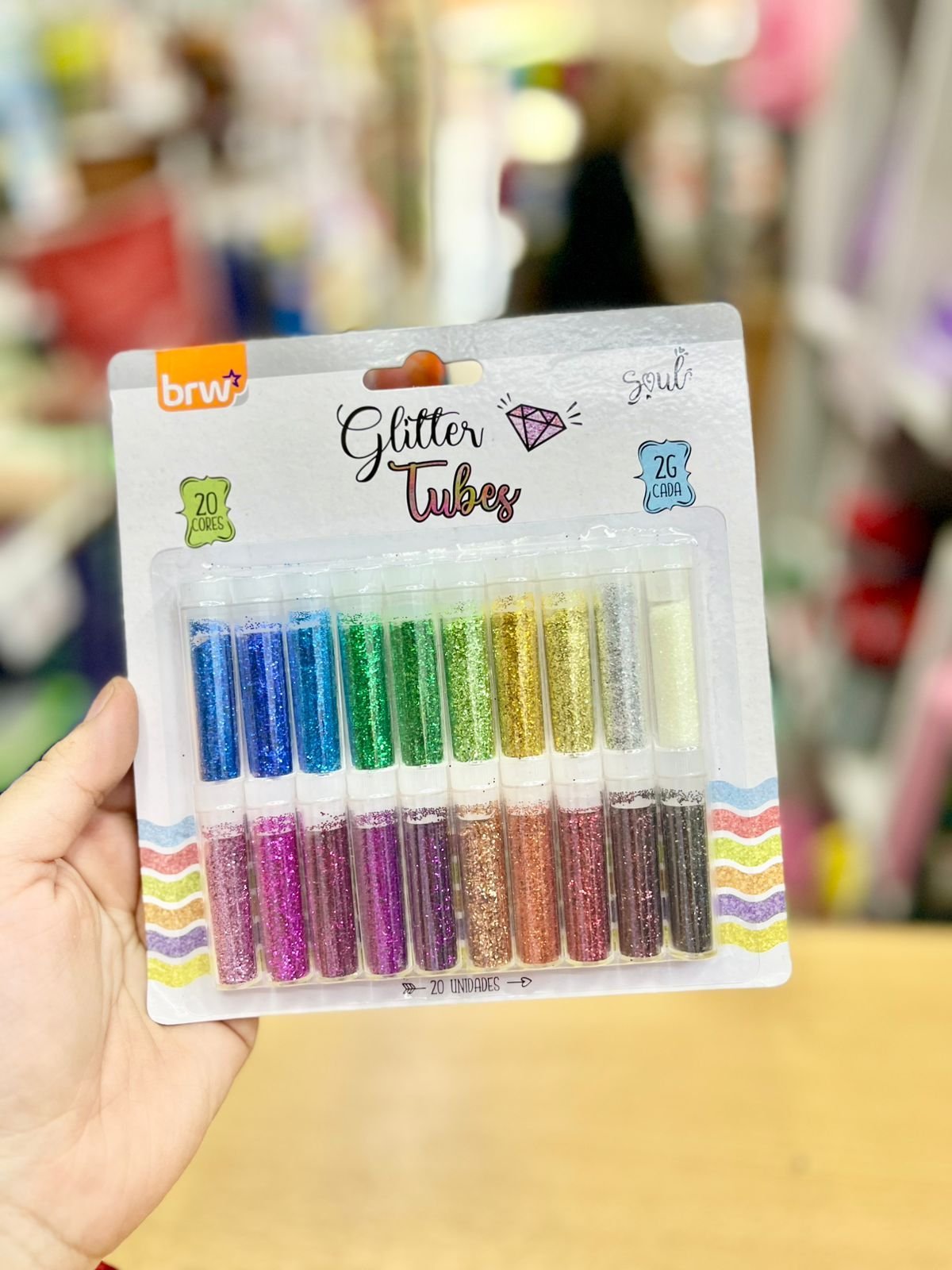 Brillantina BRW Blister x 20 Tubos