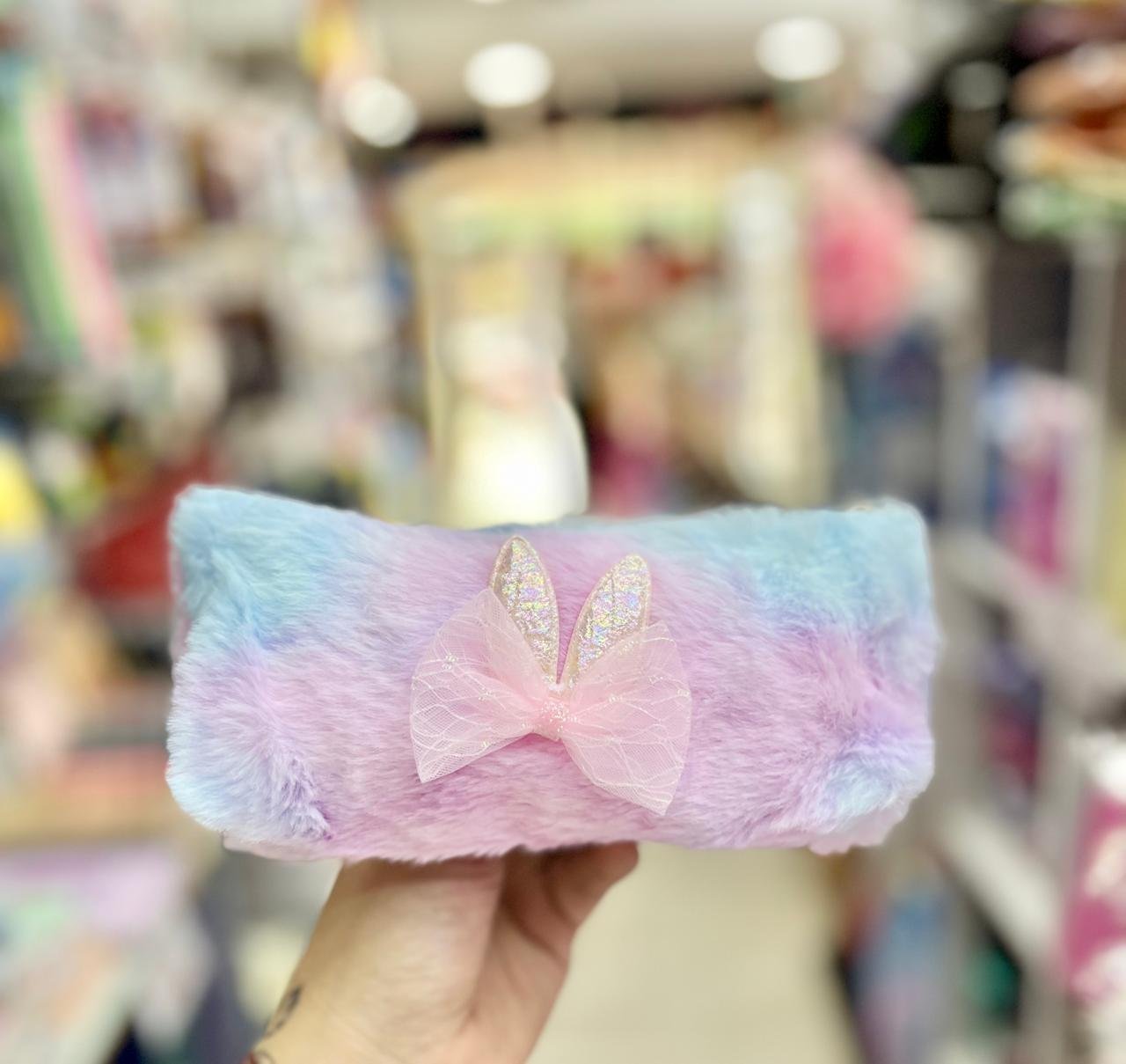 CARTUCHERAS *PASTEL CON MOÑO* PELUCHE