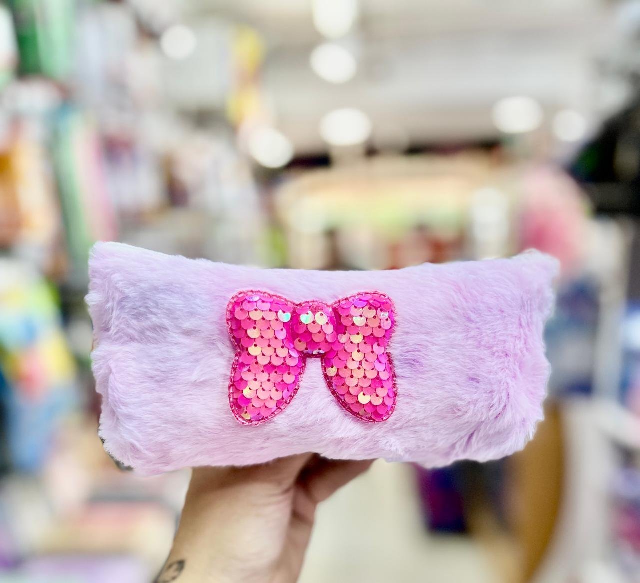 CARTUCHERAS *PASTEL CON MOÑO* PELUCHE