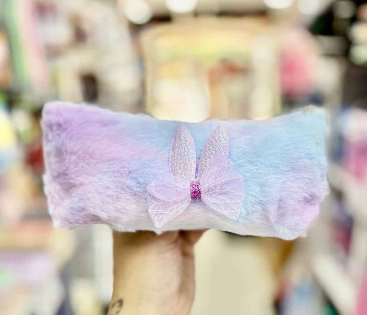 CARTUCHERAS *PASTEL CON MOÑO* PELUCHE