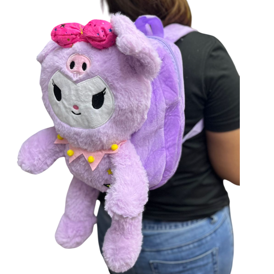MOCHILAS PELUCHE * KUROMI LILA *