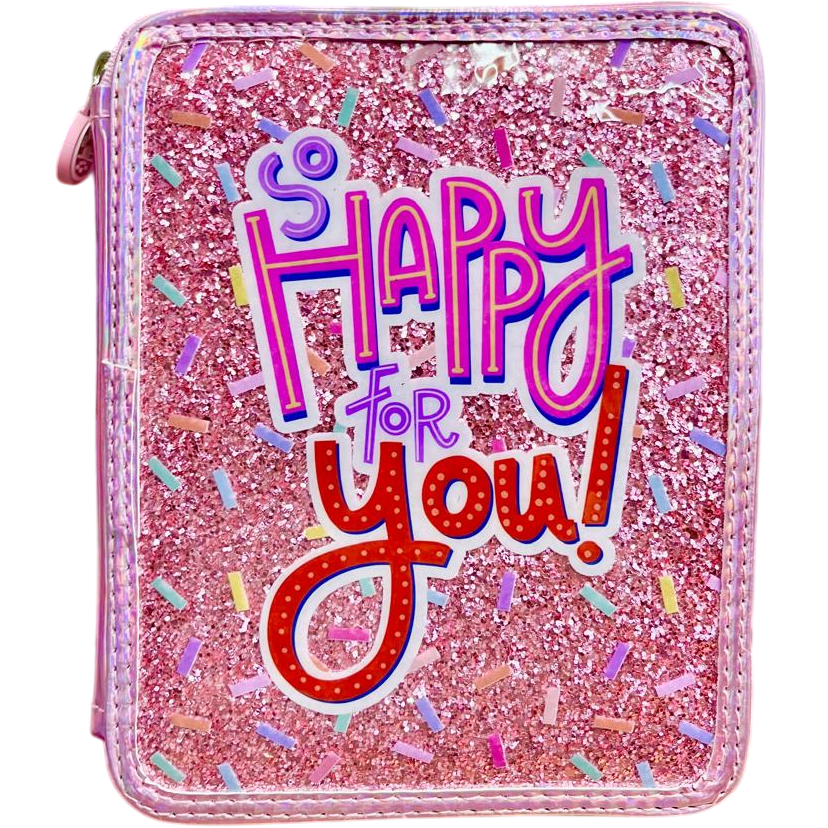 CARTUCHERAS OLAMI "GLITTER METAL" 3 PISOS REFORZADAS