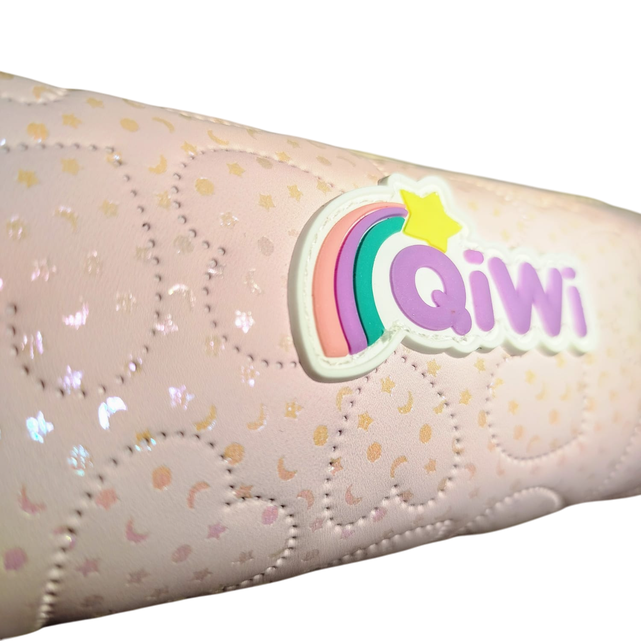 CARTUCHERAS QIWI *RAINBOW POMPON LILA* MEDIANA TUBO