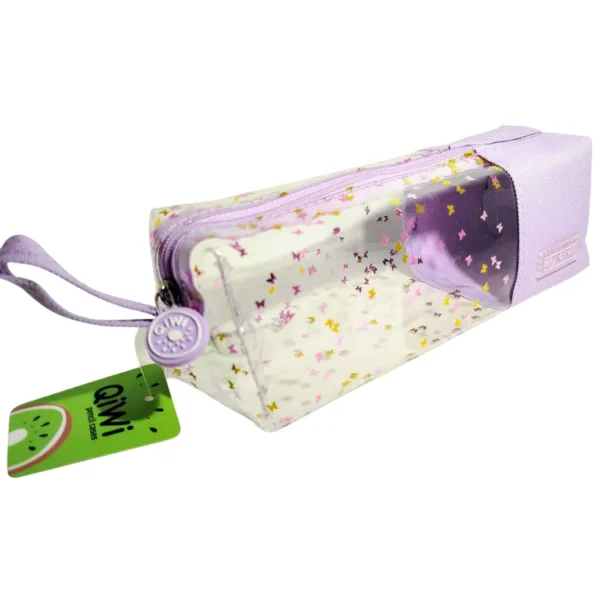 CARTUCHERAS OLAMI *TRANSPARENTE LILA PASTEL* MEDIANA