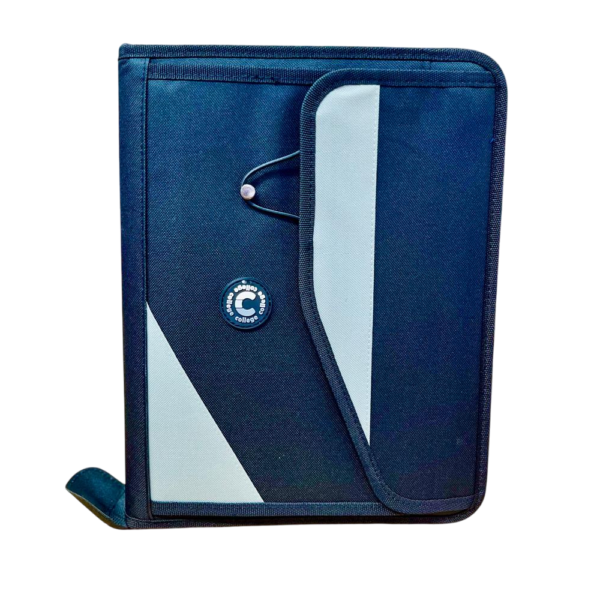 Carpetas 3 anillos C/ Cierre " Negra C/ Bolsillo" College * Cod 366*