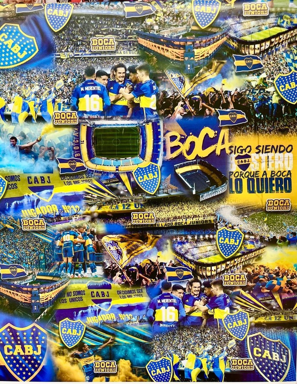 Papeles de Forrar Fantasía *BOCA JUNIORS*