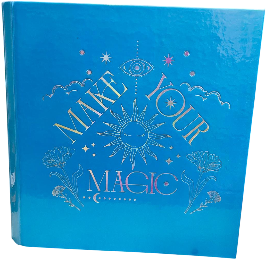 Carpetas 3 anillos " CELESTE METAL " LOBO