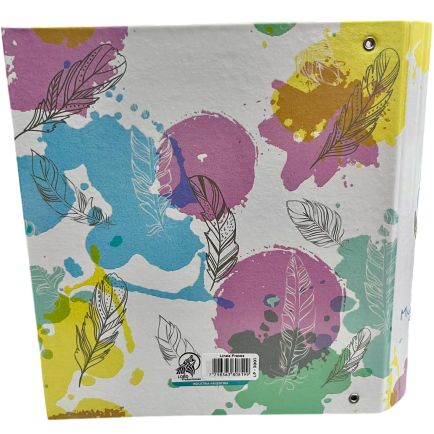 Carpetas 3 anillos " MY WISH " LOBO -