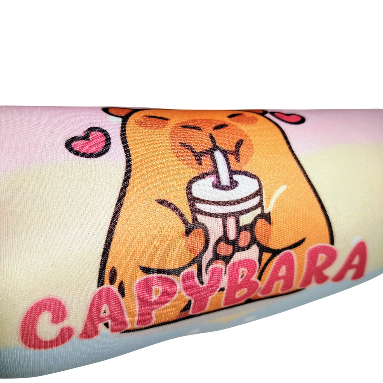 CARTUCHERAS NEOPRENE "CAPIBARA PASTEL" TAMAÑO MEDIANO (LAVABLES) Cod 116