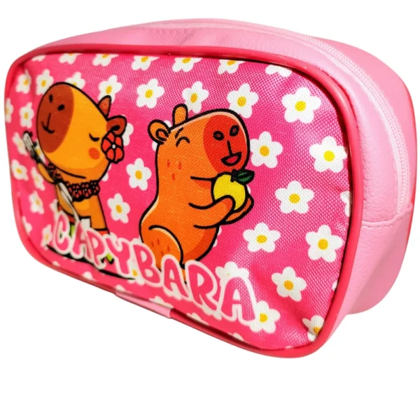 CARTUCHERAS "CAPIBARA ROSA" TAMAÑO GRANDE Cod 211