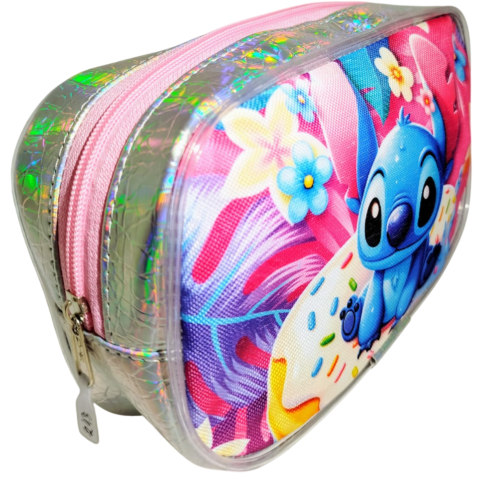 CARTUCHERAS "STITCH TORNASOLADO" TAMAÑO GRANDE Cod 213