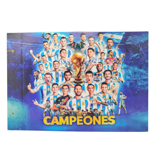 Tapa de Carpeta de dibujo N5 " CAMPEONES  " SELECCION ARGENTINA