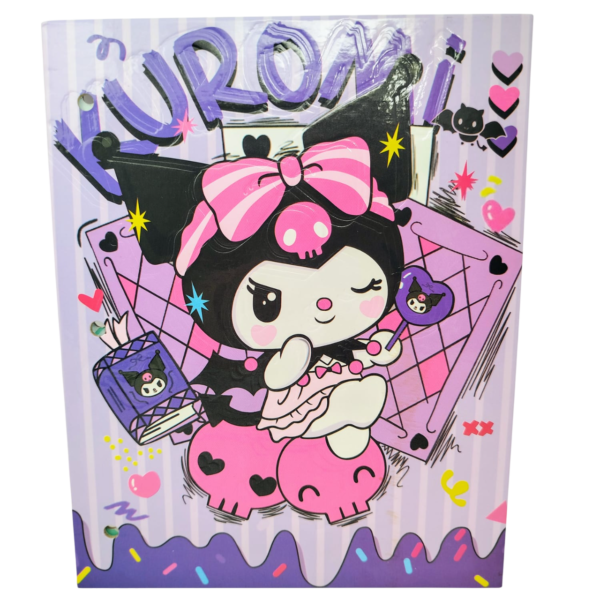 Tapa de Carpeta Escolar N3 " KUROMI "