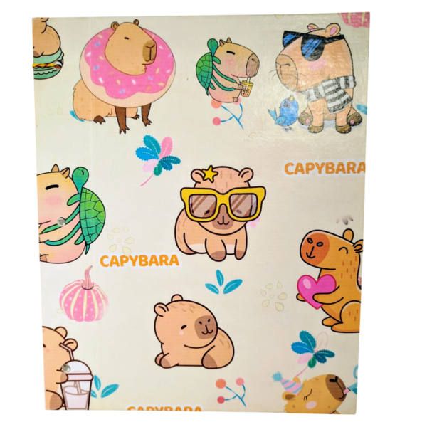 Tapa de Carpeta Escolar N3 " CAPYBARA "
