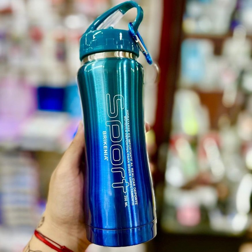 Botella Térmica Acero Inoxidable "SPORT" 350 ml doble capa + Esponja Limpiadora con Mango GRATIS!!