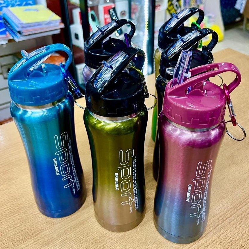 Botella Térmica Acero Inoxidable "SPORT" 350 ml doble capa + Esponja Limpiadora con Mango GRATIS!!