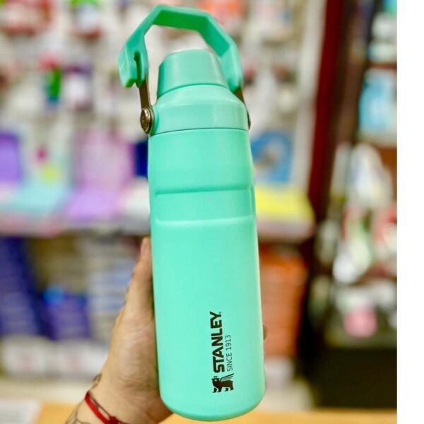 Botellas Térmicas Acero Inoxidable "STANLEY 500 ML C/ MANIJA" Doble capa TAPA A ROSCA