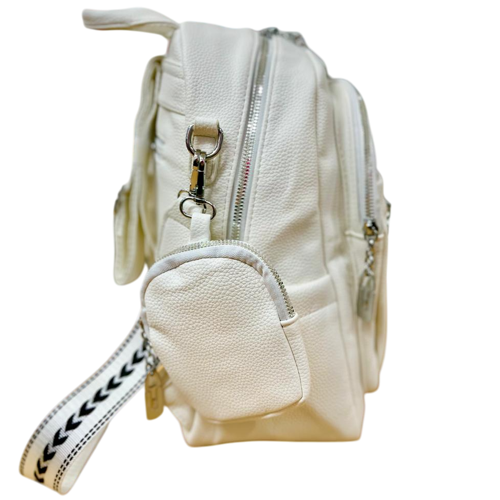 Mochila para Dama "CIERRE PLATEADO" (Excelente Calidad) 8006