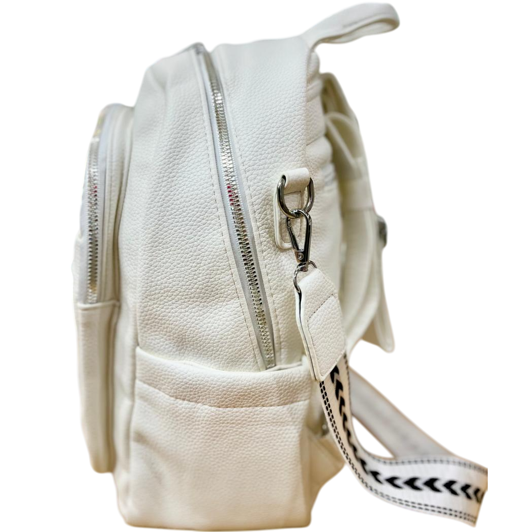 Mochila para Dama "CIERRE PLATEADO" (Excelente Calidad) 8006