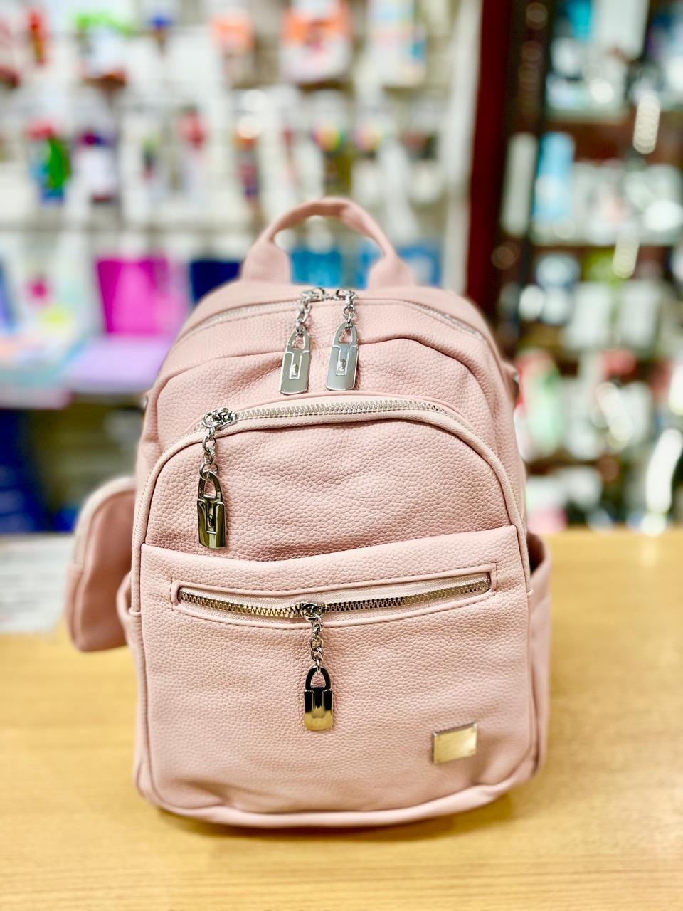 Mochila para Dama "CIERRE PLATEADO" (Excelente Calidad) 8006