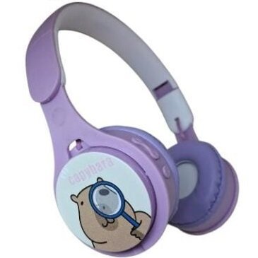 Auriculares Inalámbricos ** CAPYBARA LILA ** Tipo Vincha Bluetooth