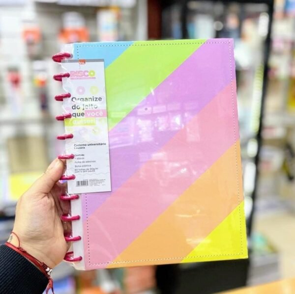 Cuadernos Inteligentes BRW * Rainbow * Tamaño A4 (Grandes) Hojas rayadas Sistema de Discos TAPA DURA