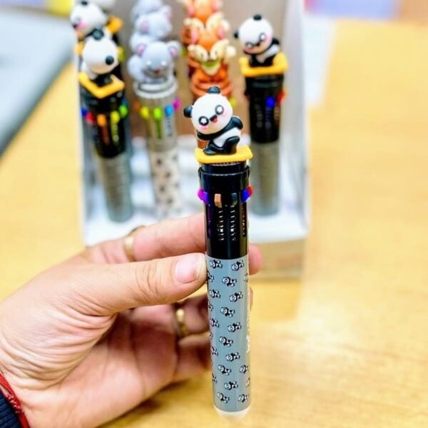 Lapiceras BRW "Osito Panda" Retractil x 10 Colores