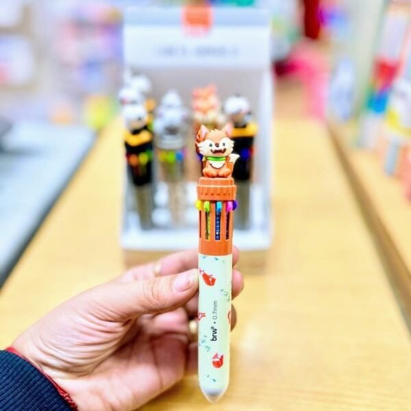 Lapiceras BRW "Zorrito" Retractil x 10 Colores