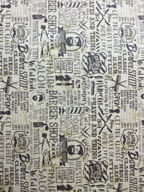 Papel de Regalo * BARBER * (Grande)