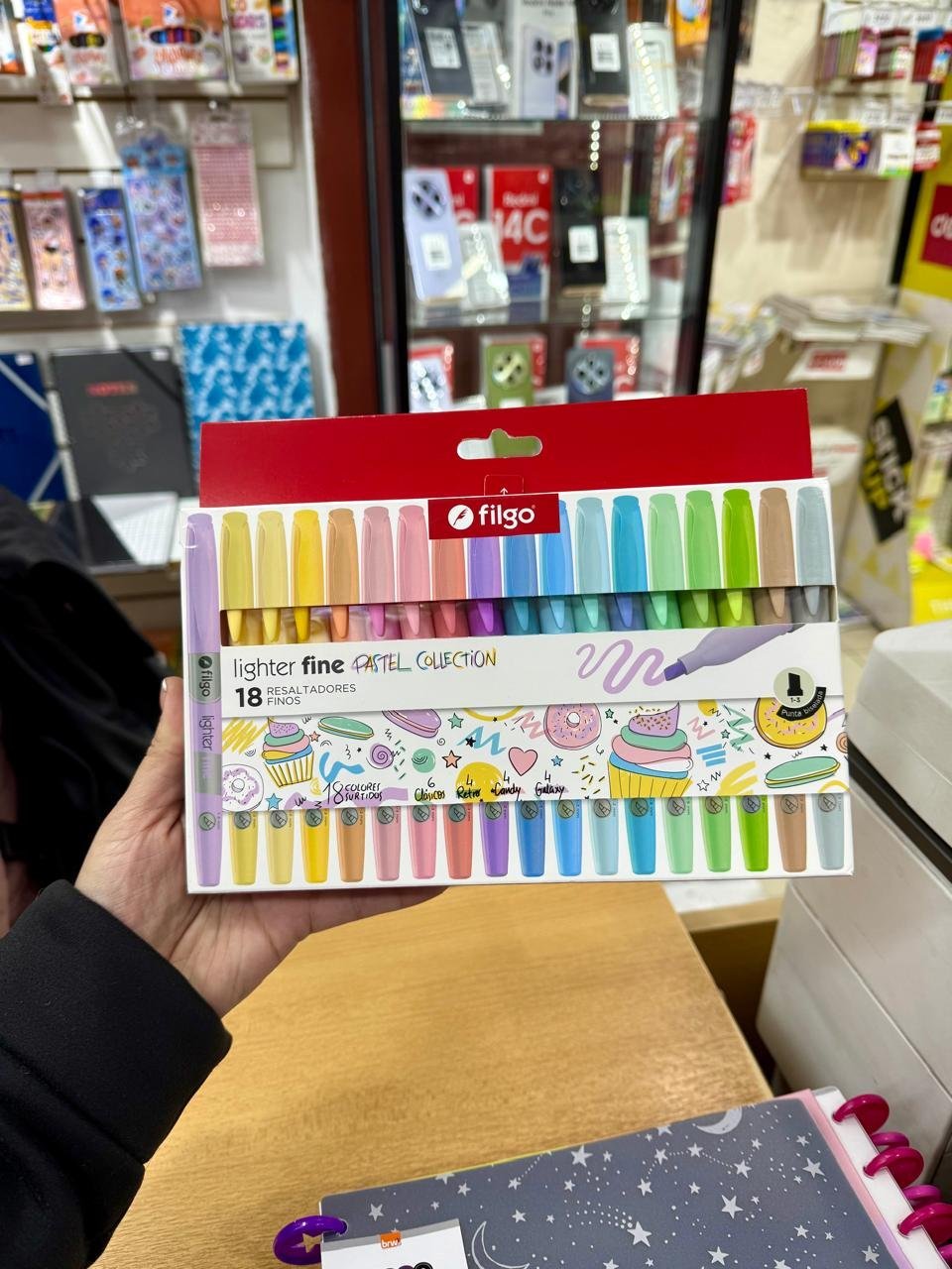 MEGA CAJA Resaltadores Pasteles FILGO x 18