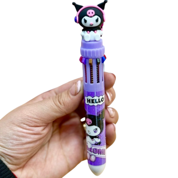 Lapiceras "Kuromi" Retractil x 10 Colores