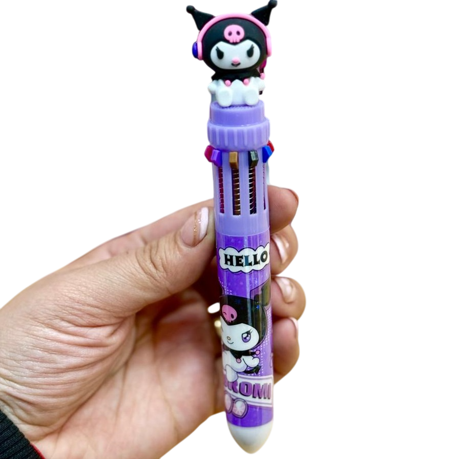 Lapiceras "Kuromi" Retractil x 10 Colores