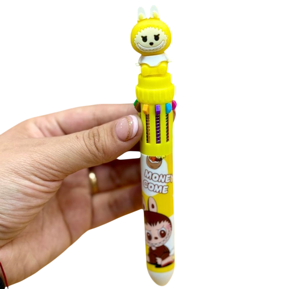 Lapiceras "Labubu" Retractil x 10 Colores