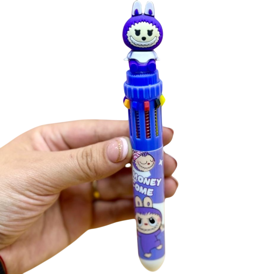Lapiceras "Labubu" Retractil x 10 Colores