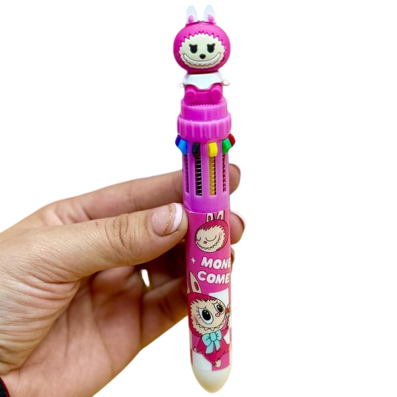 Lapiceras "Labubu" Retractil x 10 Colores
