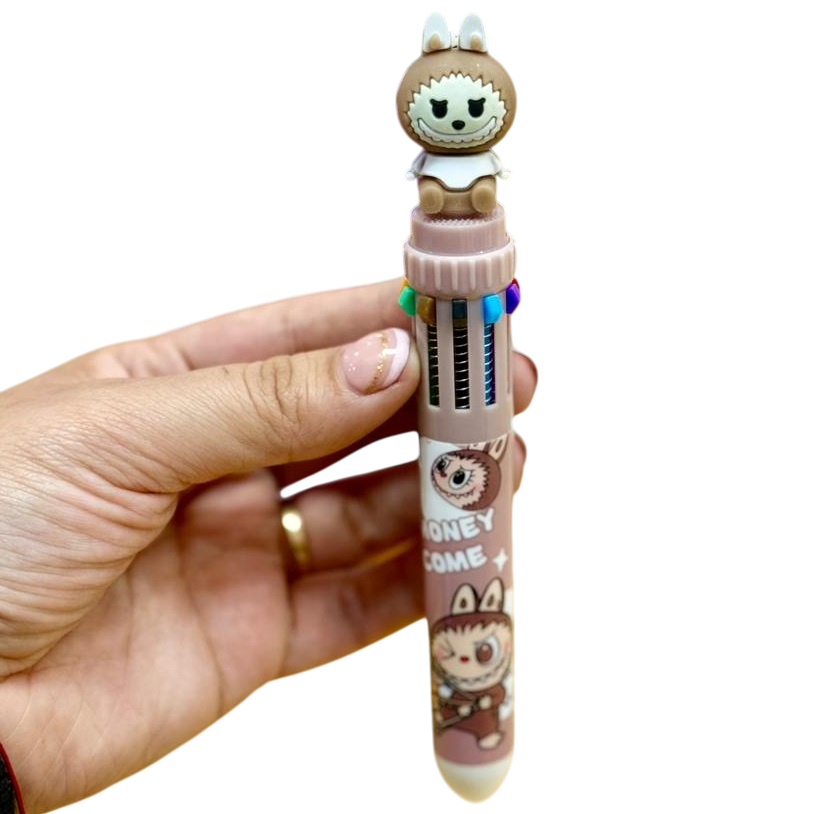 Lapiceras "Labubu" Retractil x 10 Colores