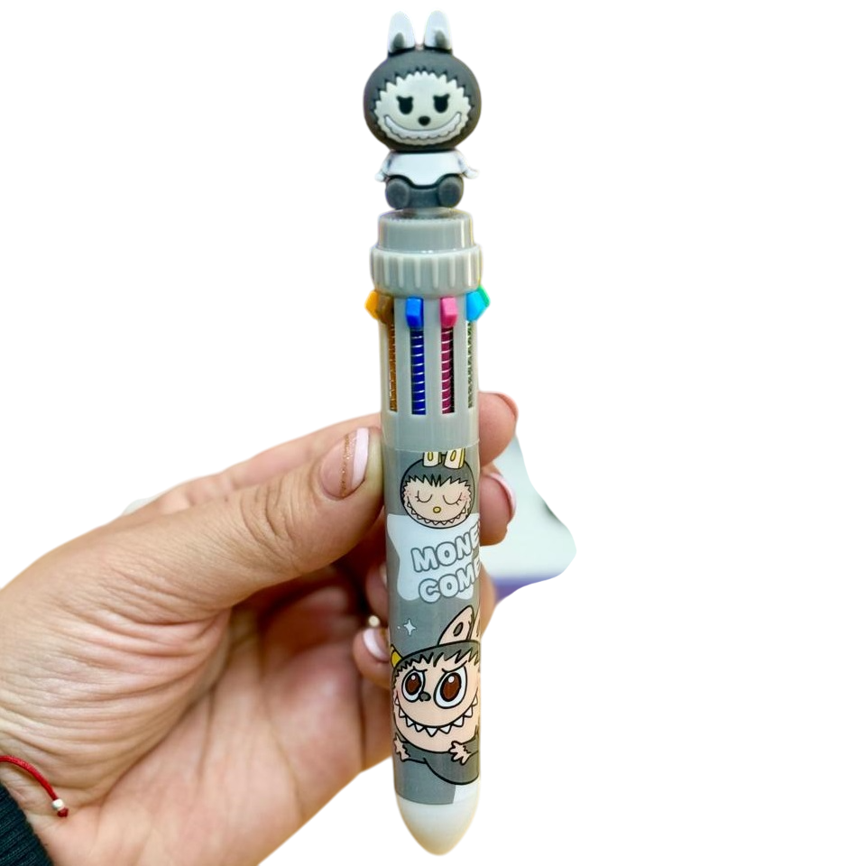 Lapiceras "Labubu" Retractil x 10 Colores