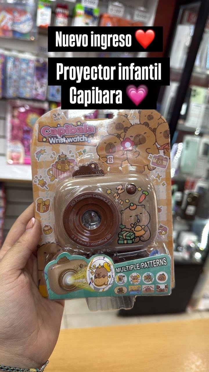 PROYECTOR INFANTIL * CAPIBARA * CON 8 PROYECCIONES DIFERENTES DISEÑO DE CAMARITA