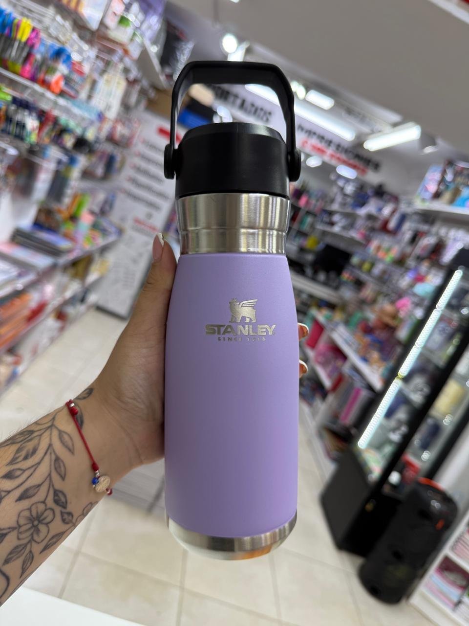 Botellas Térmicas Acero Inoxidable "TURQUESA SIMIL STANLEY 780 ML" Doble capa con Pico y Manija