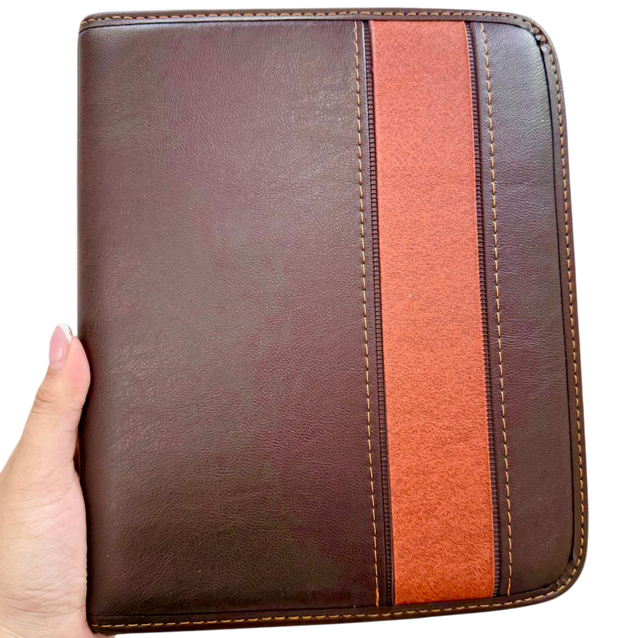 Agendas 2026 " CUERINA C/ CIERRE Y ANILLADA " -Semanal- 16x22 A5 TAMAÑO MEDIANO PREMIUM