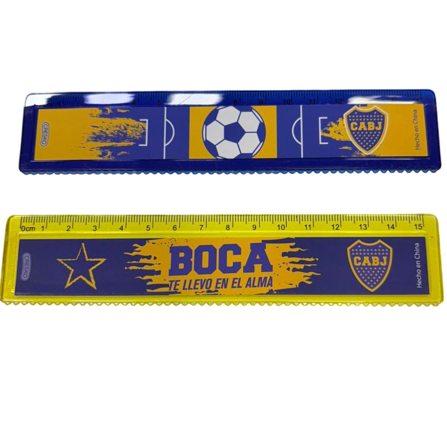 Regla Rígida * BOCA JUNIORS * 15 cm x Unidad CRESKO