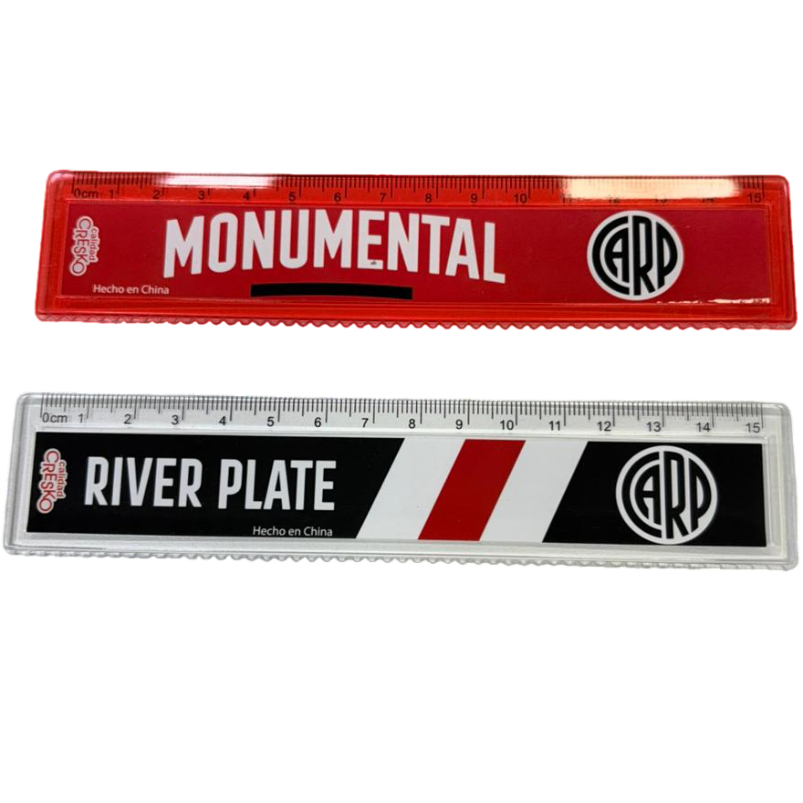 Regla Rígida * RIVER PLATE * 15 cm x Unidad CRESKO