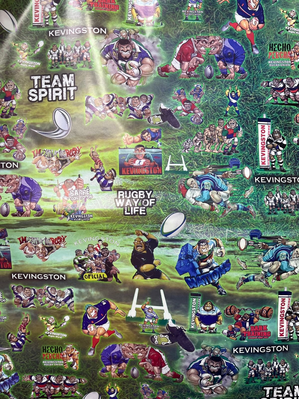 Papeles de Forrar Fantasía *KEVINGSTON* (RUGBY) PUMAS