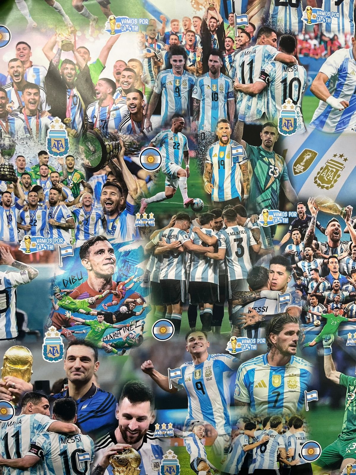 Papeles de Forrar Fantasía *SELECCION ARGENTINA* AFA