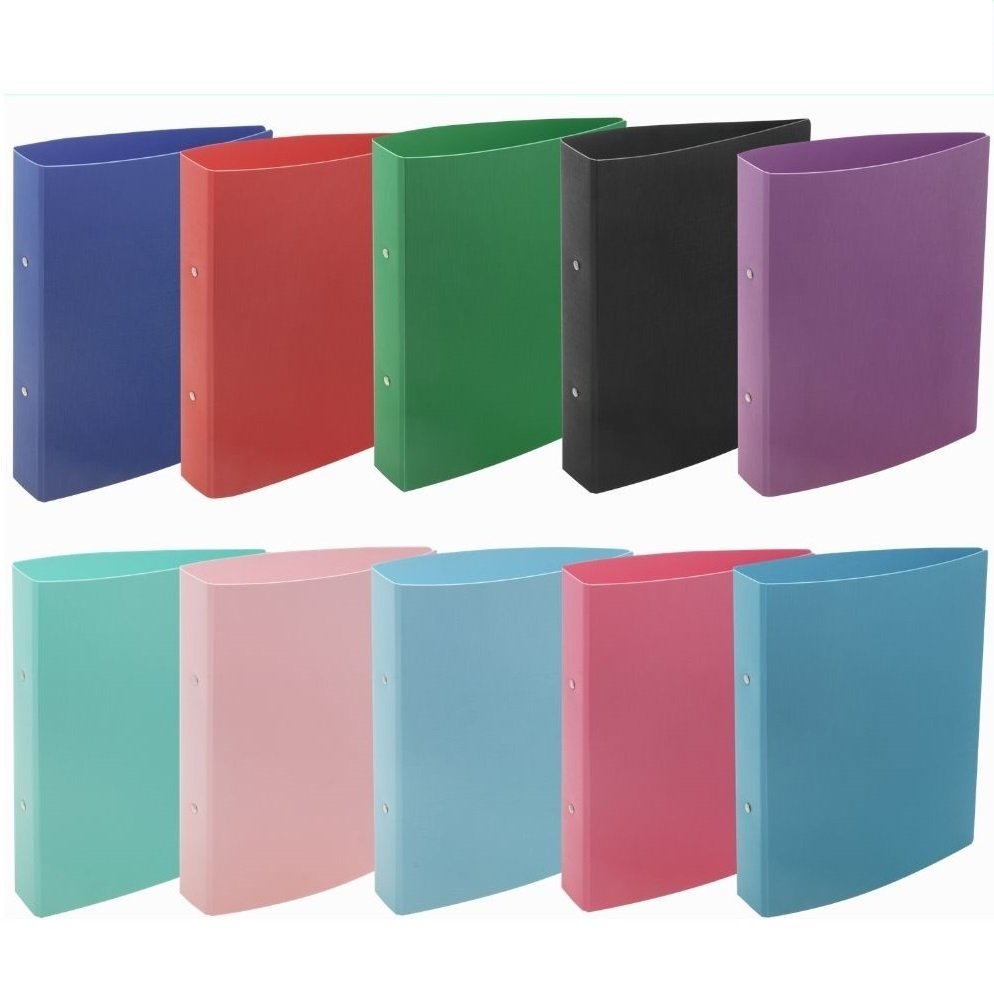 Carpeta Universitaria A4 ** ROJO ** 2 anillos 40mm ANCHA (IMPERMEABLE) RIDEO - POLIPROPILENO ENTELADA