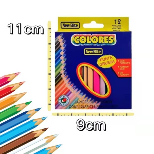Lapices ECONOMICOS "New Elite" x 12 Cortos