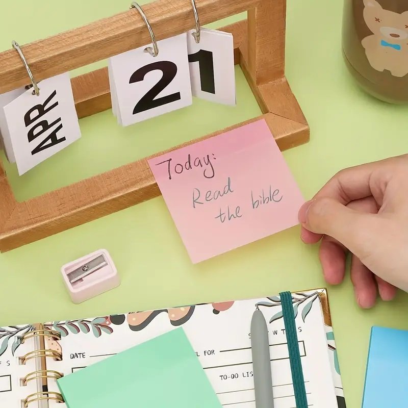 Notas Adhesivas BRW "PASTEL TRANSPARENTES" 75 x 75 - 4 COLORES - (TRANSPARENTES - RESALTADOR)